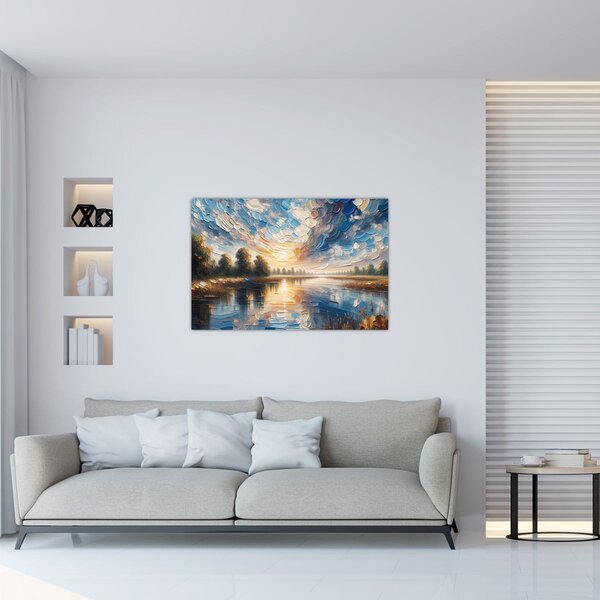 Slika - Slika sunca iznad vode (90x60 cm)