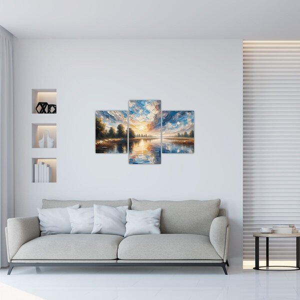 Slika - Slika sunca iznad vode (90x60 cm)