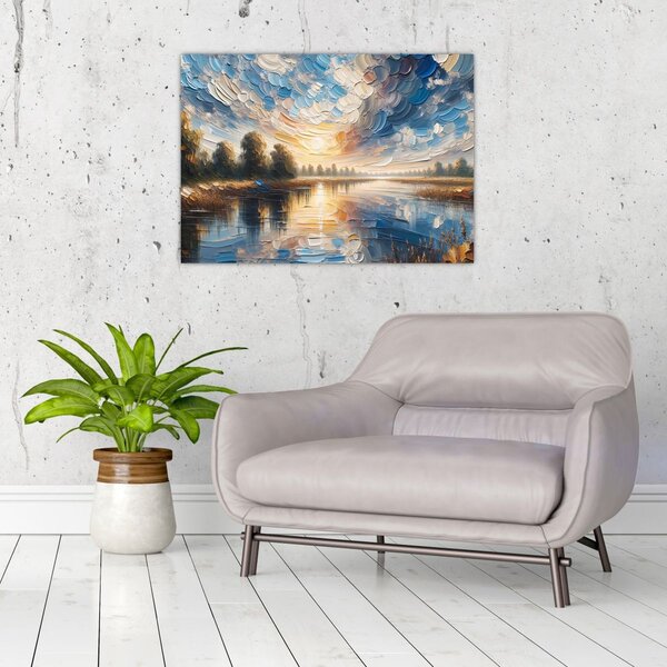 Slika - Slika sunca iznad vode (70x50 cm)