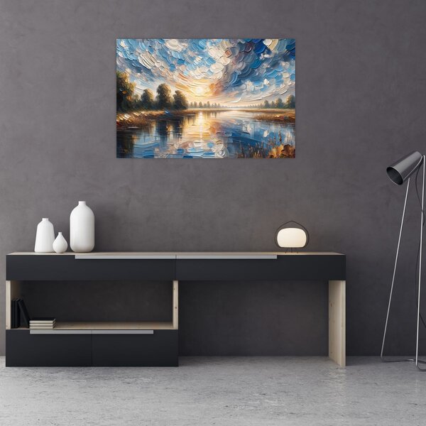 Slika - Slika sunca iznad vode (90x60 cm)