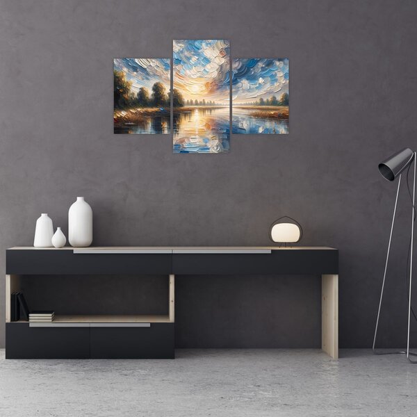 Slika - Slika sunca iznad vode (90x60 cm)