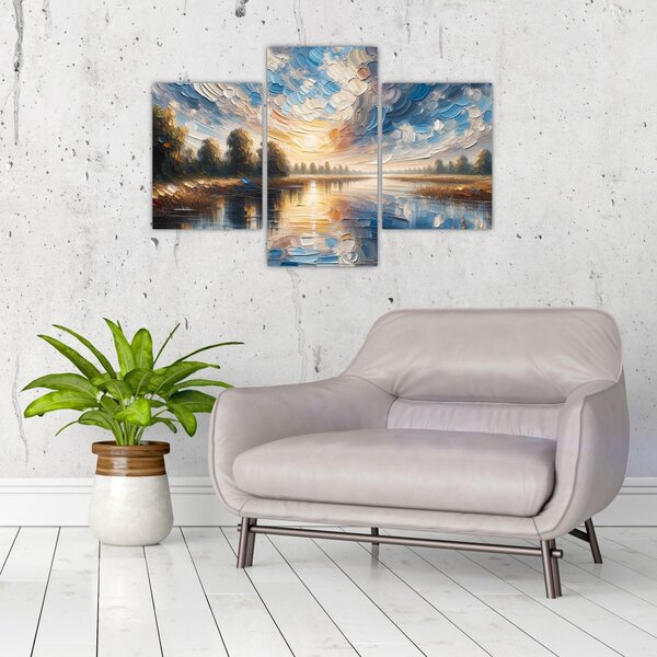 Slika - Slika sunca iznad vode (90x60 cm)