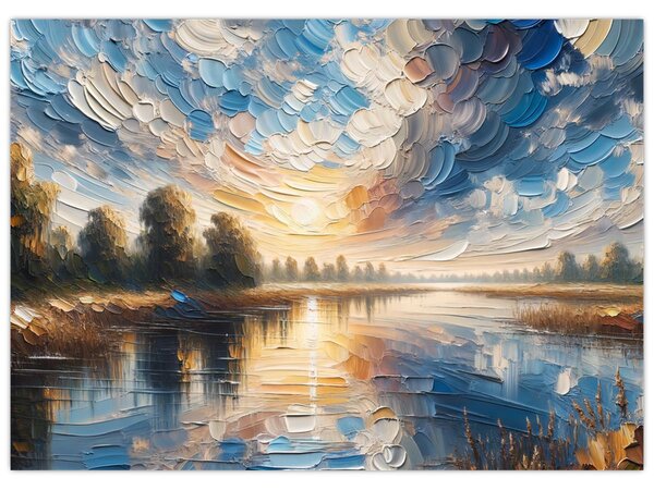 Slika - Slika sunca iznad vode (70x50 cm)