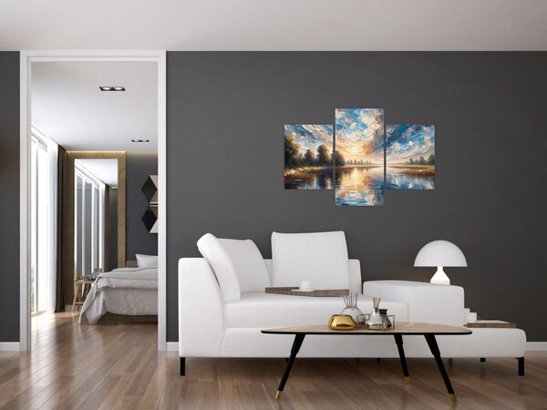 Slika - Slika sunca iznad vode (90x60 cm)