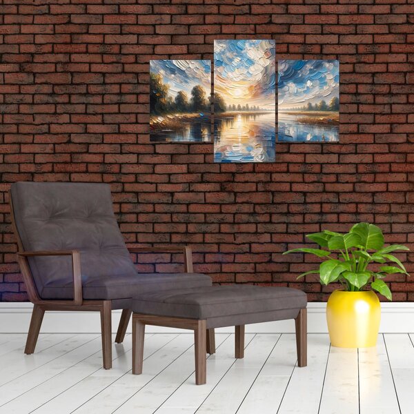 Slika - Slika sunca iznad vode (90x60 cm)