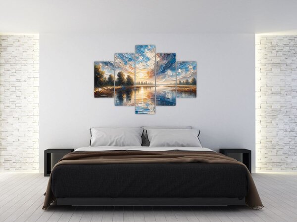 Slika - Slika sunca iznad vode (150x105 cm)