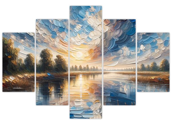 Slika - Slika sunca iznad vode (150x105 cm)