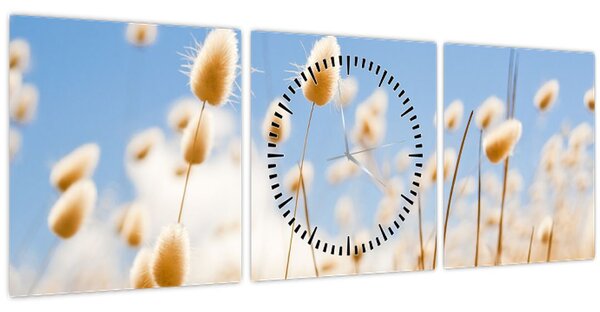 Slika - Zlatno polje (sa satom) (90x30 cm)