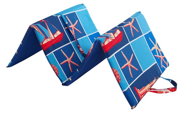 Ležaljka za plažu MORSKI SVJETIONIK 137x49 cm, plava