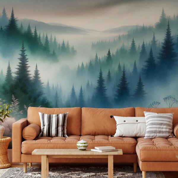 Foto tapeta - Dolina u magli (147x102 cm)