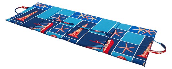 Ležaljka za plažu MORSKI SVJETIONIK 137x49 cm, plava