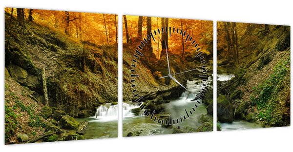 Slika - Šuma (sa satom) (90x30 cm)