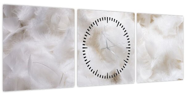 Slika - Bijelo perje (sa satom) (90x30 cm)