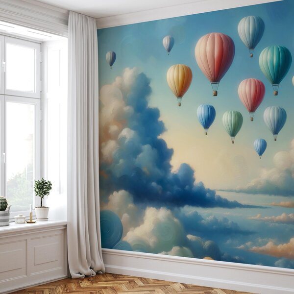 Foto tapeta - Baloni u oblacima (147x102 cm)