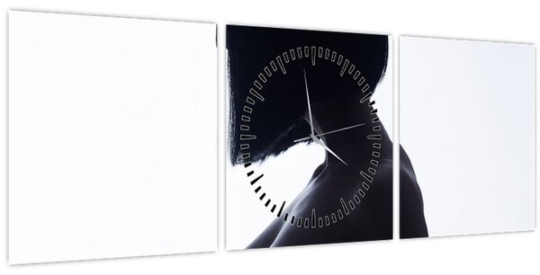 Slika - Ženska silueta, akt (sa satom) (90x30 cm)