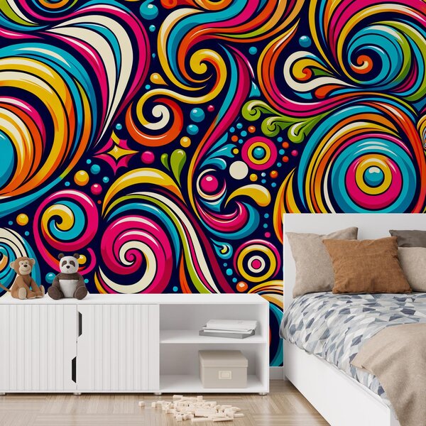 Foto tapeta - Šarene spirale (147x102 cm)