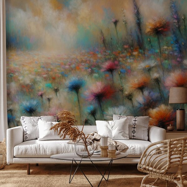 Foto tapeta - Pastelna livada (147x102 cm)