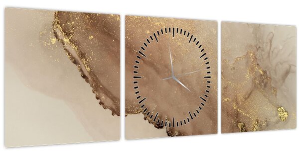 Slika - Zlatni glitteri (sa satom) (90x30 cm)