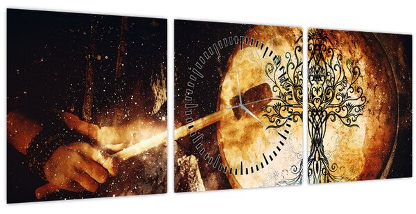Slika - Tajanstveno drvo života (sa satom) (90x30 cm)