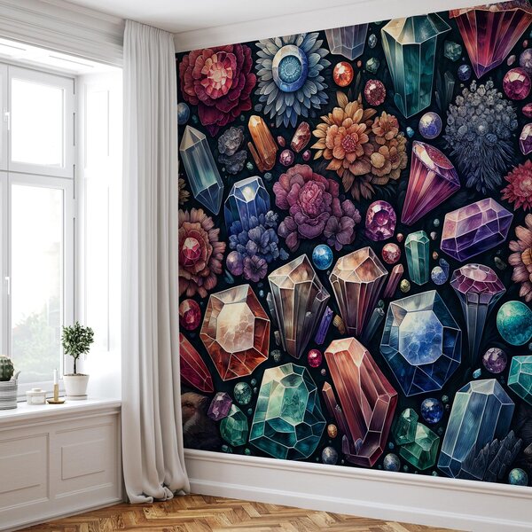 Foto tapeta - Cvjetni dijamanti (147x102 cm)