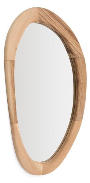 Zidno ogledalo s okvirom od masivnog drveta 60x107 cm Selem – Kave Home