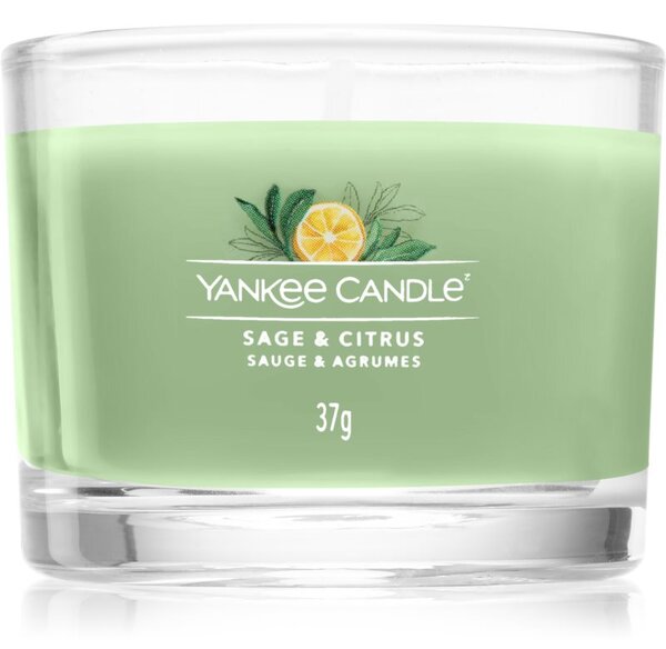 Yankee Candle Sage & Citrus mala mirisna svijeća bez staklene posude Signature 37 g