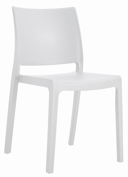 Bijela plastična stolica KLEM