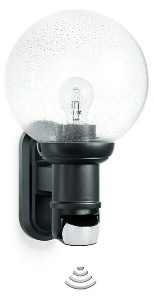 Steinel Vanjska zidna svjetiljka sa senzorom L 560 S (60 W, 243 x 215 x 368 mm, Crne boje, IP44)