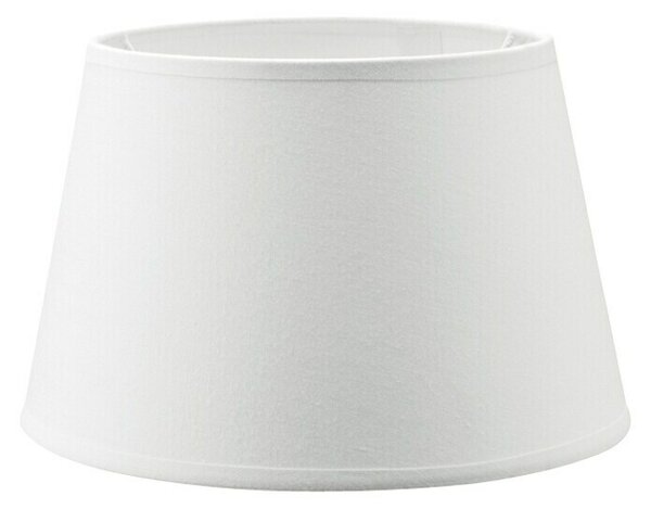 Home Sweet Home Sjenilo za svjetiljku Largo (Ø x V: 20 x 13 cm, čisto bijele boje, Tkanina, Okrugli oblik)