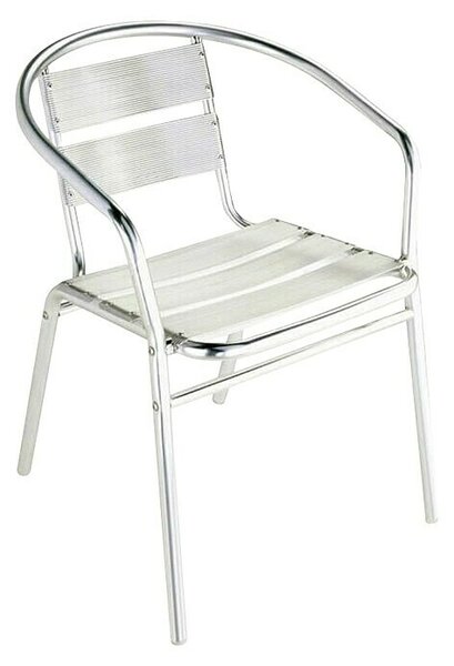 Vrtna stolica koja se može slagati jedna na drugu (Širina: 54 cm, Aluminij)