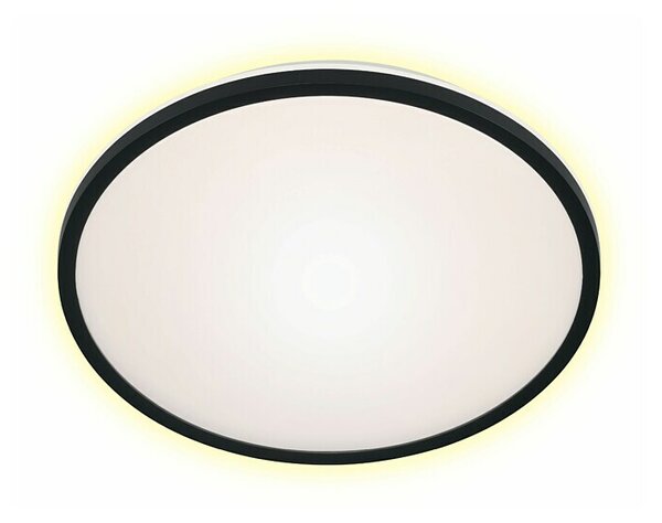 Ferotehna Okrugla stropna LED svjetiljka Lilian (18 W, Ø x V: 33 x 7 cm, Crno - bijele boje, Hladna bijela)