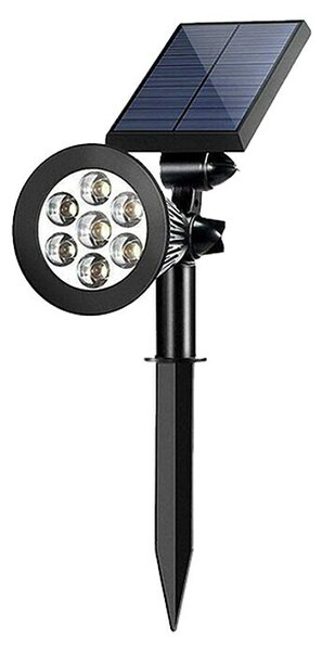Green Tech Solarna spot svjetiljka (2 W, Crna, IP65)