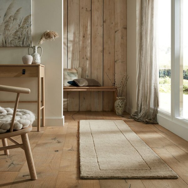 Bež vunena staza 60x230 cm – Flair Rugs