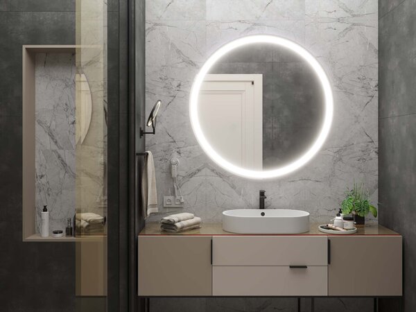 Okruglo ogledalo s LED osvjetljenjem C1 premium