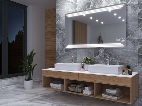Ogledalo s LED osvjetljenjem M17 premium