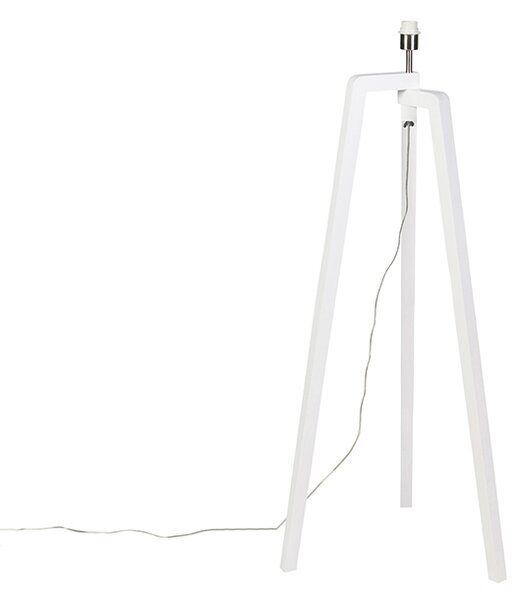 Moderna podna lampa bijela bez sjenila - Puros
