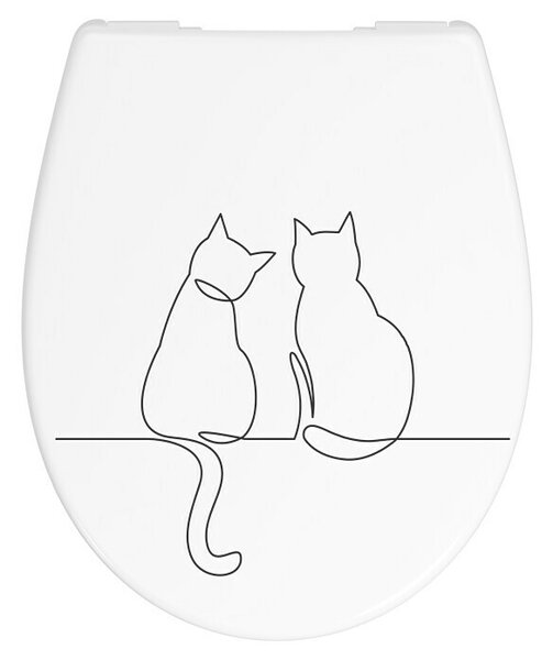 Poseidon WC daska Cats (Duroplast, Samospuštajuća)