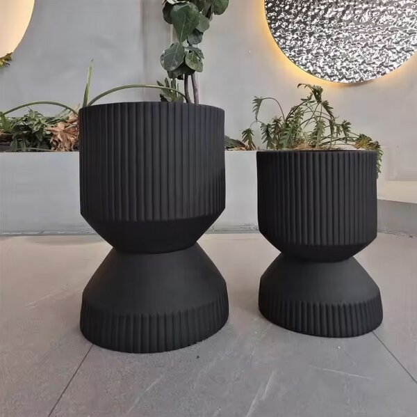 Okrasna tegla Up and Down crne boje 50 cm - Crna - 31 - 50 cm