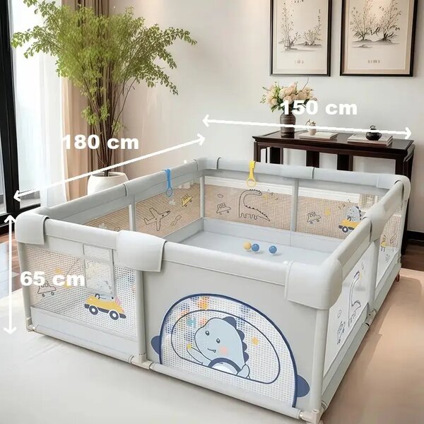 Playfort™ Dječja Igraonica - 180 X 150 Cm, PlayFort™ dječja igraonica (Siva) - 180 x 150 cm