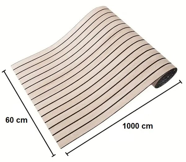 Woodypanel™ Ojačana Samoljepljiva Zidna Obloga – Rola 10 m (6 m²), Svijetli hrast