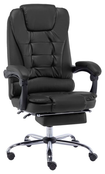 VidaXL Uredska stolica od umjetne kože crna