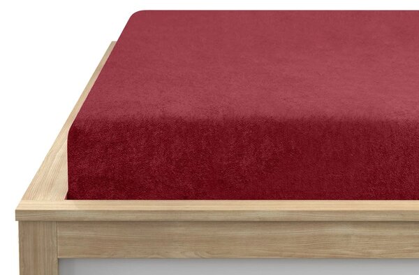 Frotirna plahta EXCLUSIVE bordo 90 x 200 cm