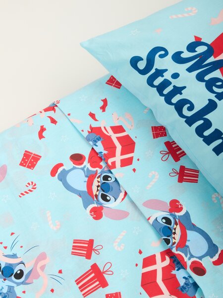 Sinsay - Komplet dječje pamučne posteljine s božićnim motivom Stitch