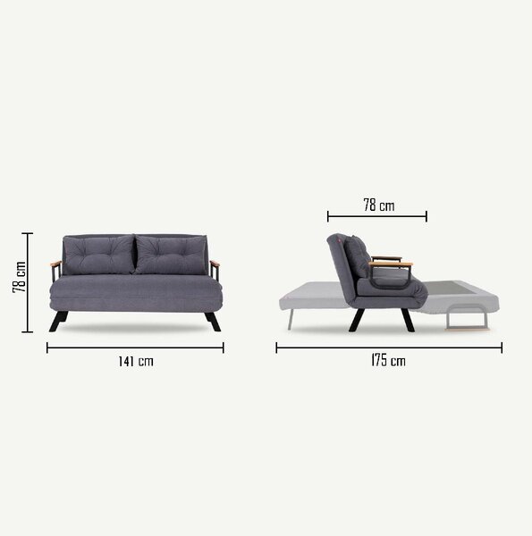 Zondo.hr Sofa futon Sandy (bež). Akcija -30%. 1062312