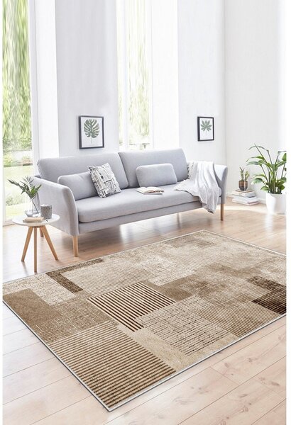 Bež periv tepih 50x80 cm Cubo – Vitaus