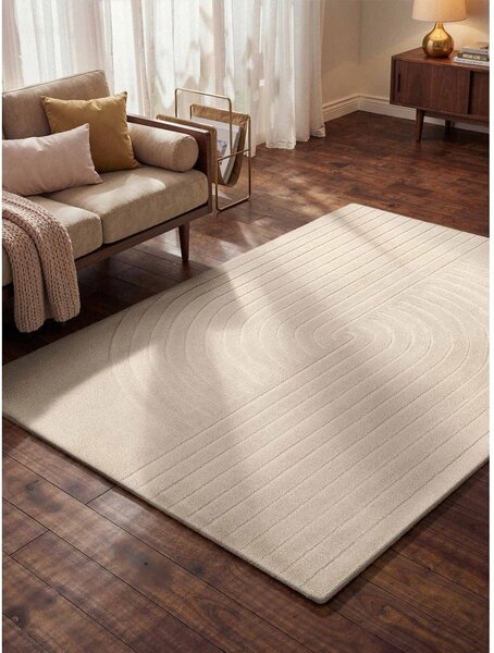 Krem ručno rađen vunen tepih 160x230 cm Arcura – Vikosa