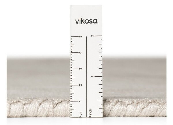 Sivi ručno rađen tepih viskozan 120x180 cm Noemi – Vikosa