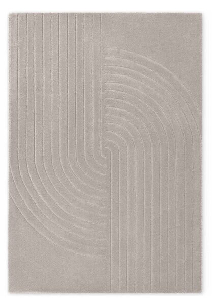 Svijetlo sivi ručno rađen vunen tepih 120x180 cm Arcura – Vikosa