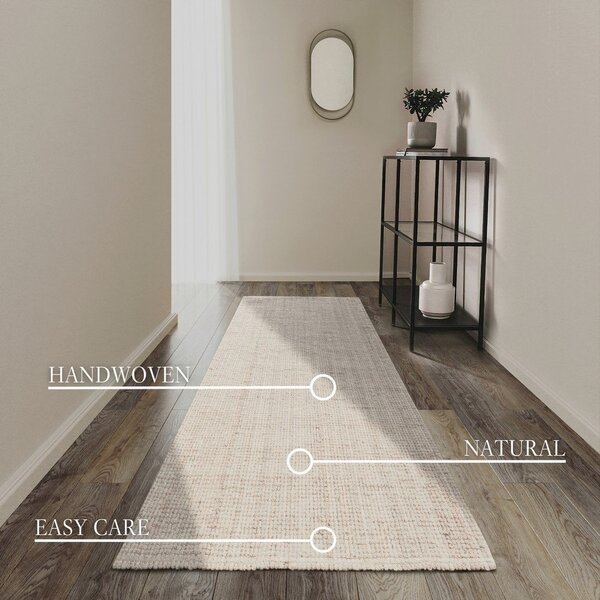 Bijela obostrana/ručno rađena jutena staza 80x200 cm Rosalie – Villeroy&Boch