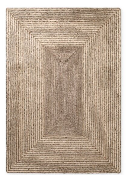 Obostrani/ručno rađen juten tepih u svijetloj prirodnoj boji/u tamnoj prirodnoj boji 120x170 cm Juno – Hanse Home